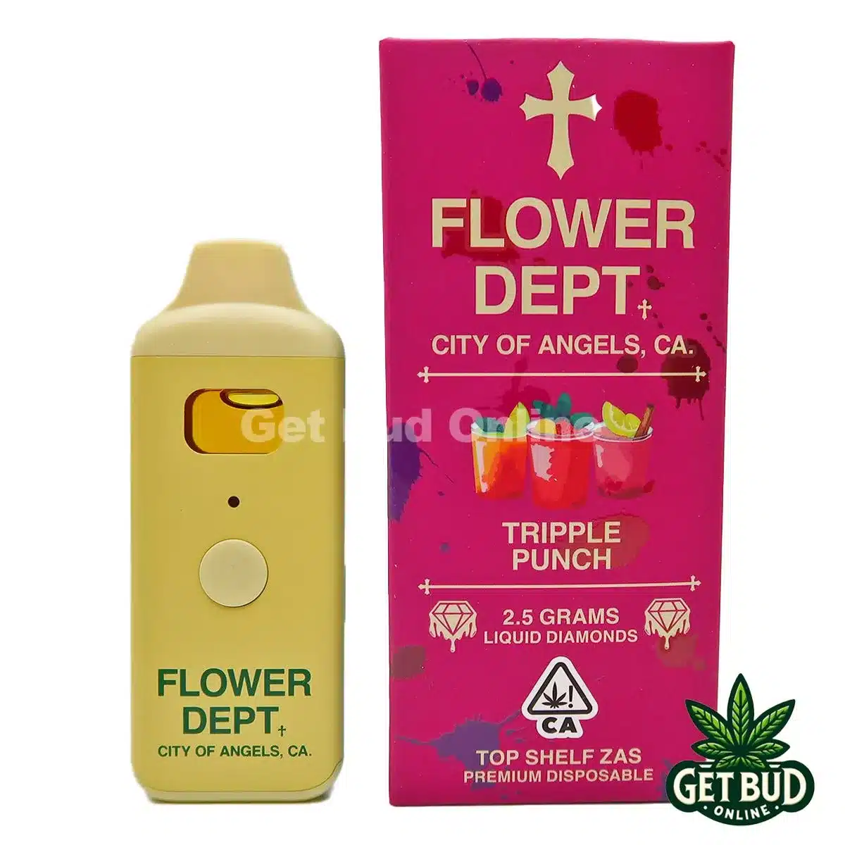 Flower Department 🌼 Liquid Diamond Disposable Vape 2.5g 🔥 - Tripple Punch