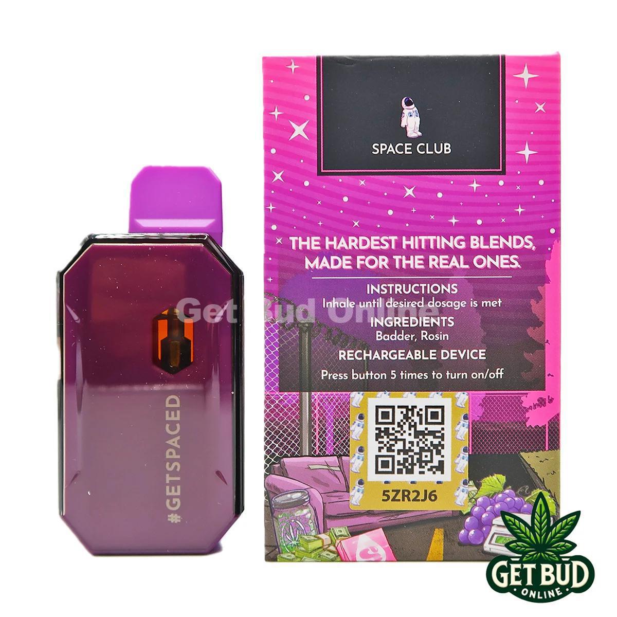 ๐ฐ๏ธ Space Club 2g Badder + Rosin Disposables  -  Grape Starburst ๐ - Image 2