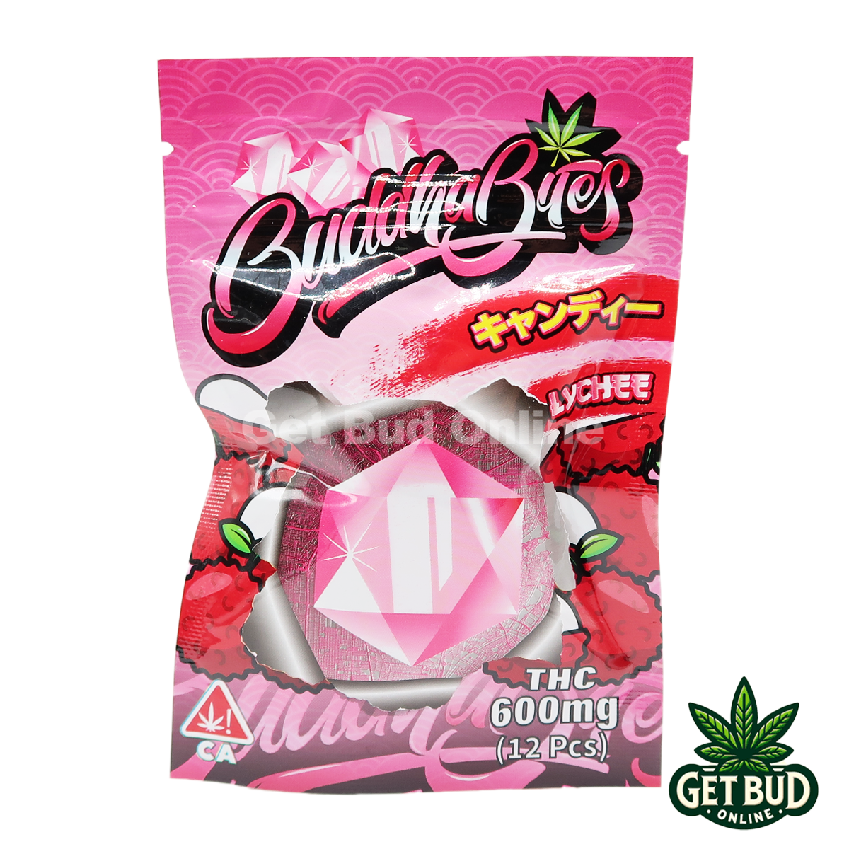 Buddha Bites THC Infused Gummies 600mg - Lychee