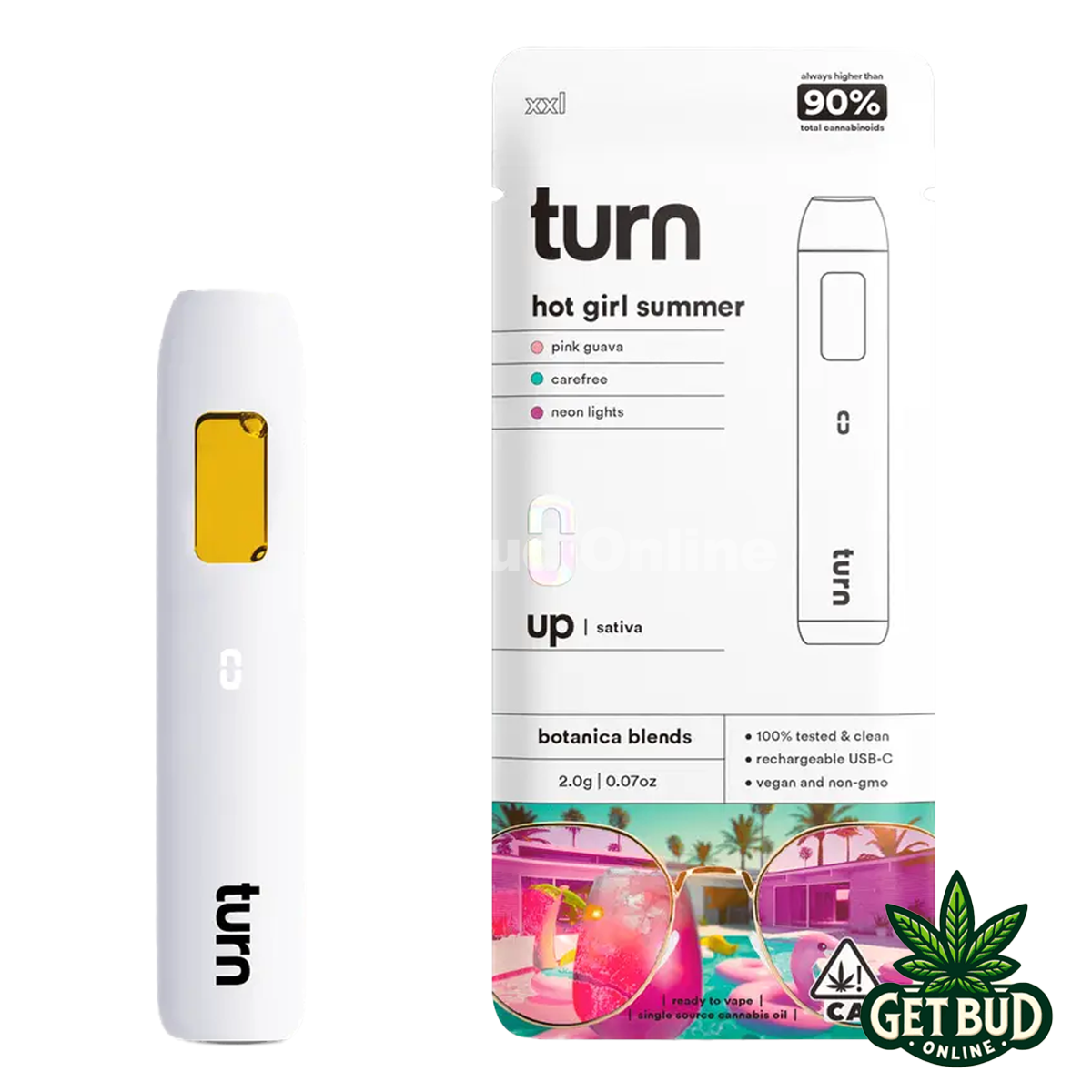 Turn Botanica Blends 🍃 2g Disposable Vape - Hot Girl Summer