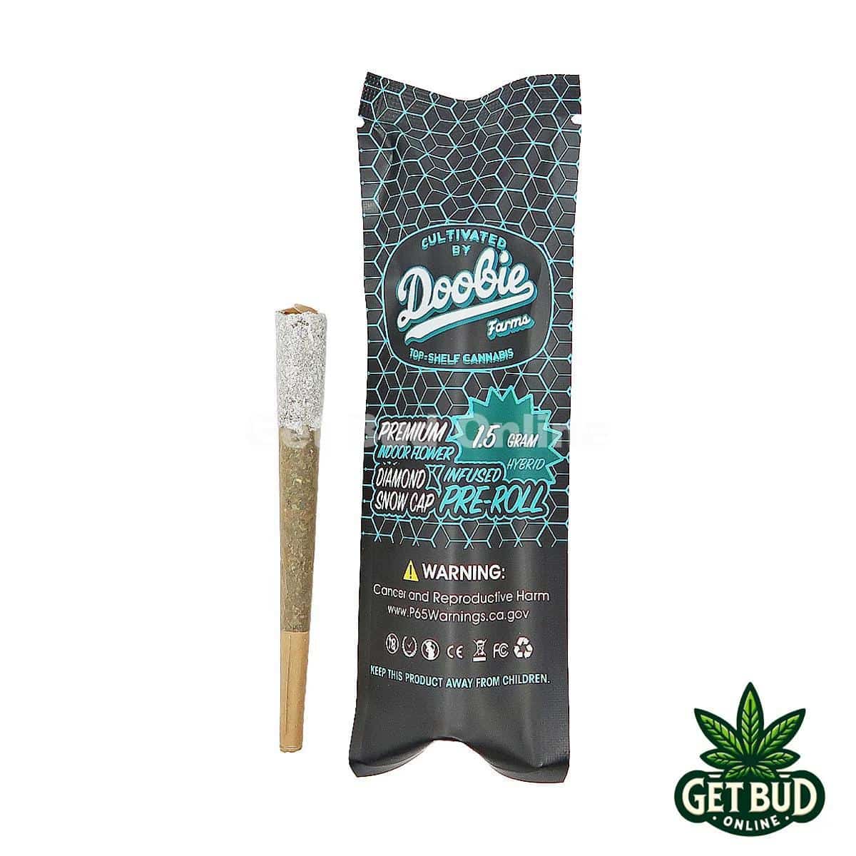 Doobie Farms 1.5g Diamond Snow Cap Infused Pre-rolled Joint - Mochi