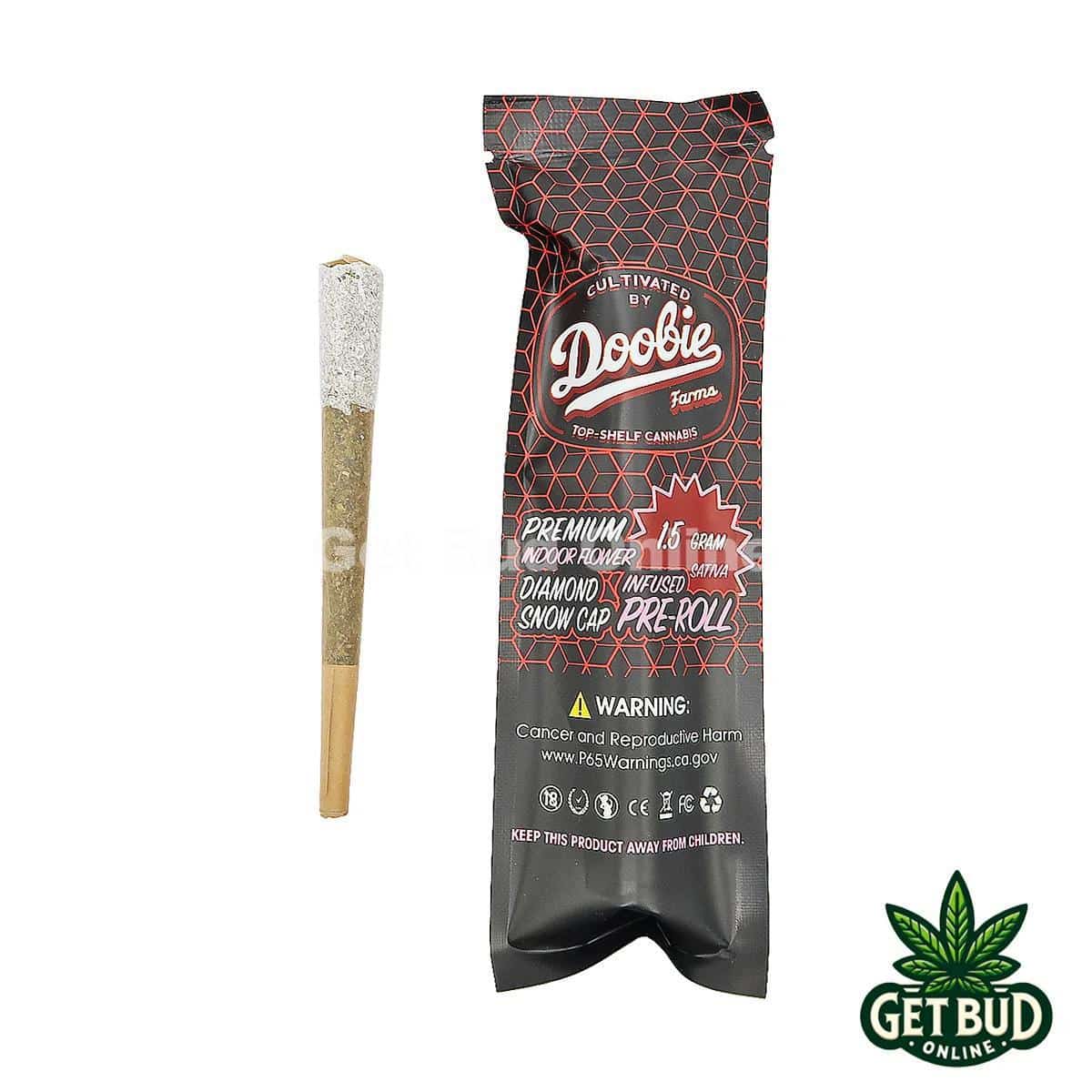Doobie Farms 1.5g Diamond Snow Cap Infused Pre-rolled Joint - Fruit Punch
