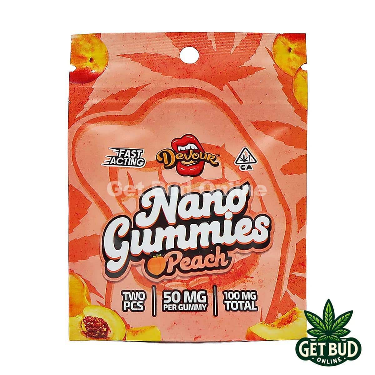 Devour 100mg Nano Gummies - Peach