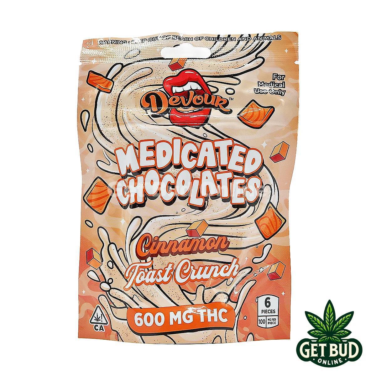 Devour 600mg THC Medicated Chocolates - Cinnamon Toast