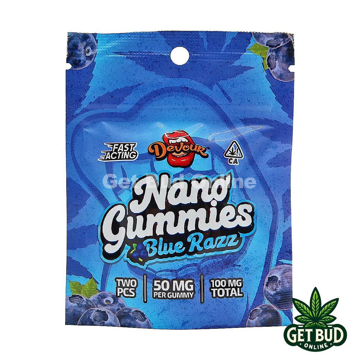 Devour 100mg Nano Gummies - Blue Razz