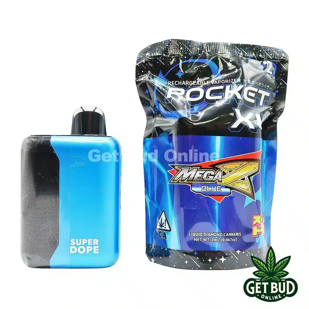 Super Dope 2g Disposable Vape - Mega Z Blue