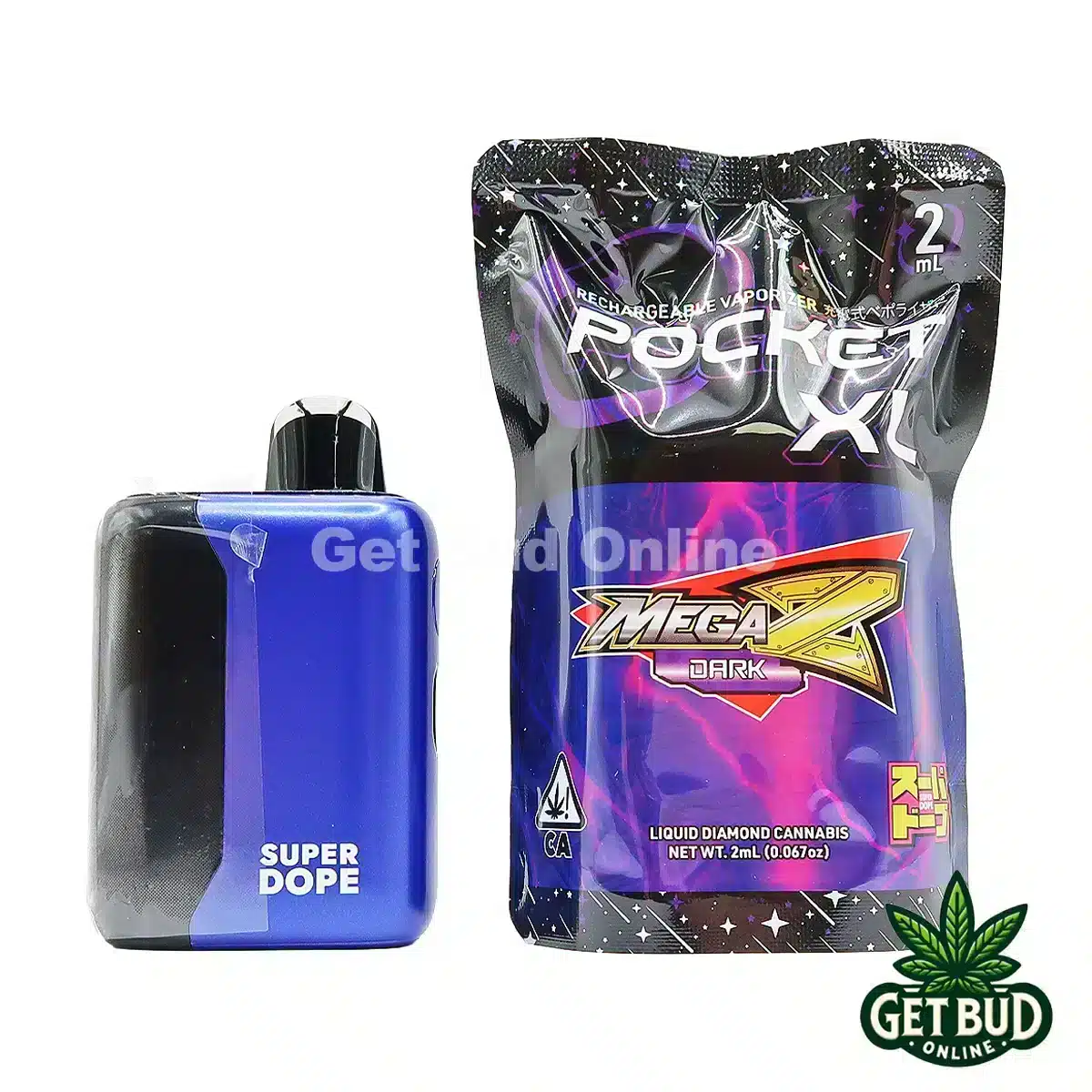 Super Dope 2g Disposable Vape - Mega Z Dark