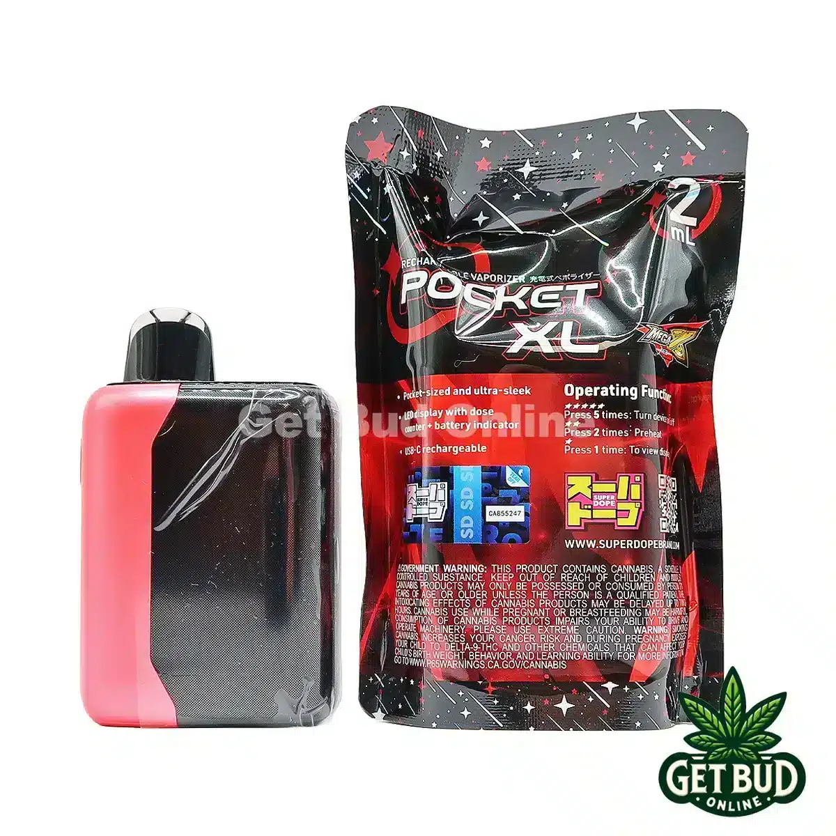 Super Dope 2g Disposable Vape - Mega Z Red