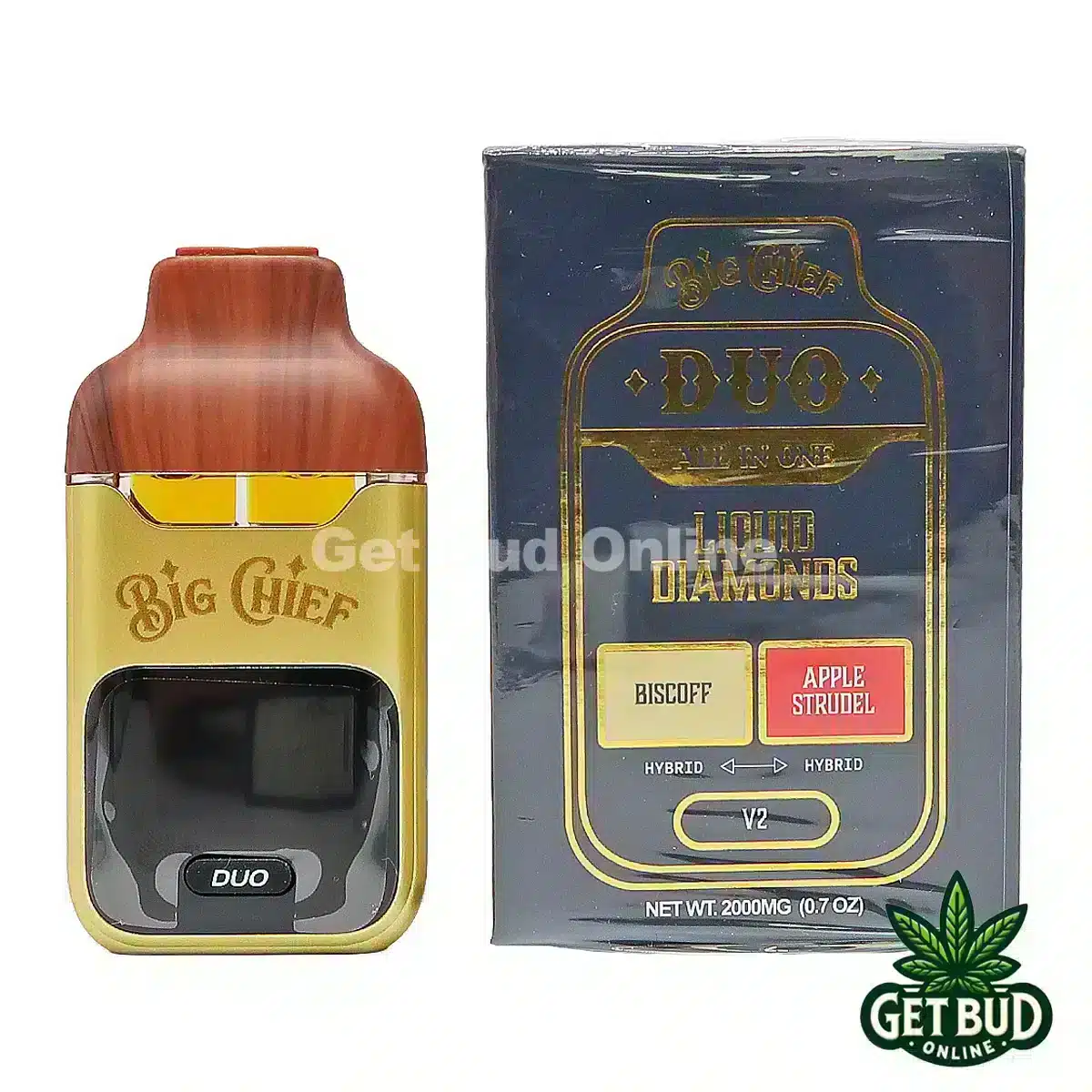 Big Chief Duo 2g All-In-One Disposable Vape - Biscoff + Apple Strudel