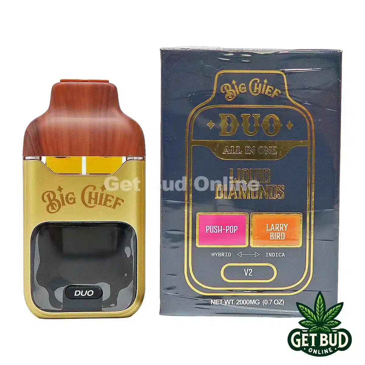 Big Chief Duo 2g All-In-One Disposable Vape - Push Pop + Larry Bird