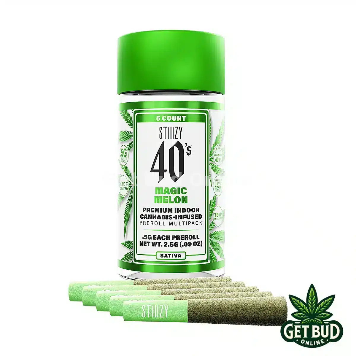 Stiiizy 40's 2.5g Infused Pre-Rolls - Magic Melon