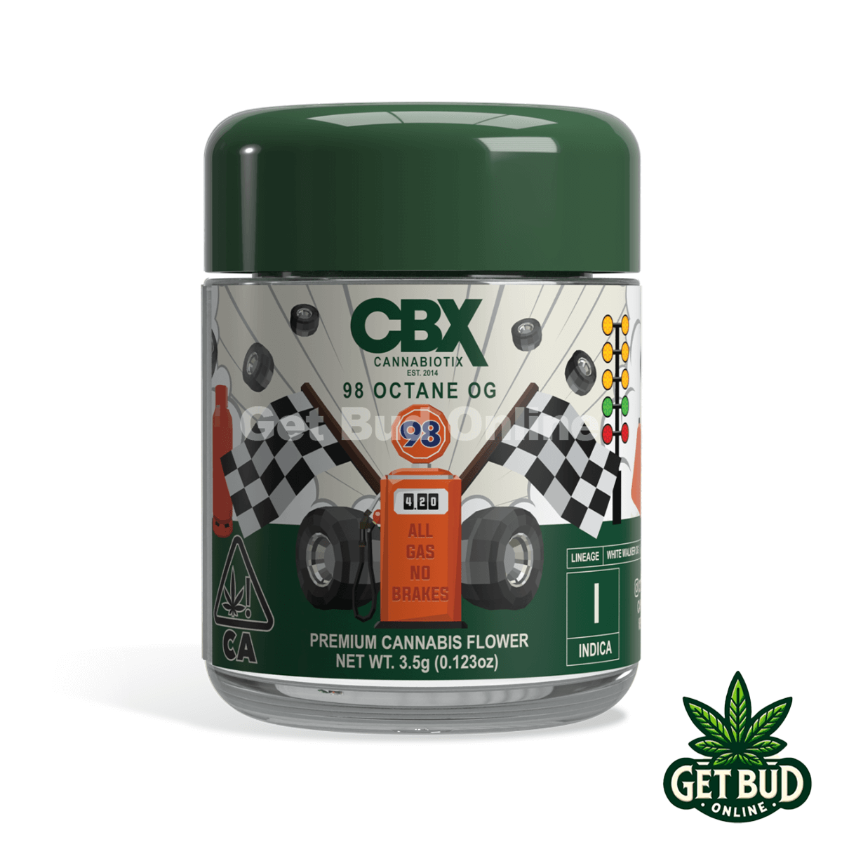 Get CBX Cannabiotix Flower 3.5g- 98 Octane OG