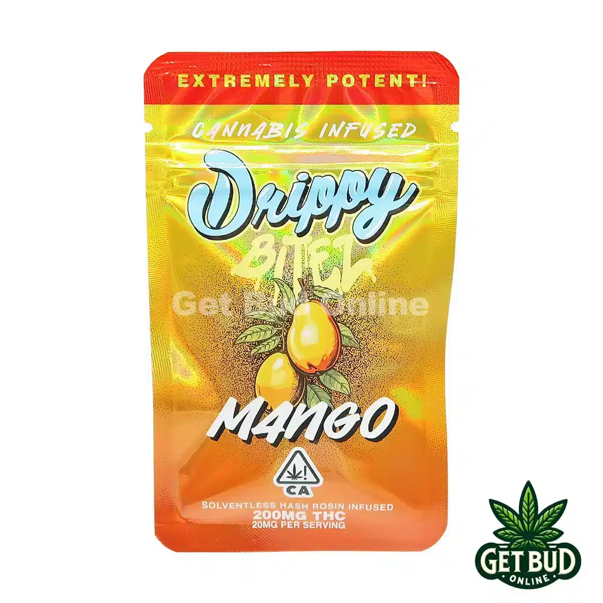 Drippy Bitez 200mg Rosin Infused Gummies - Mango