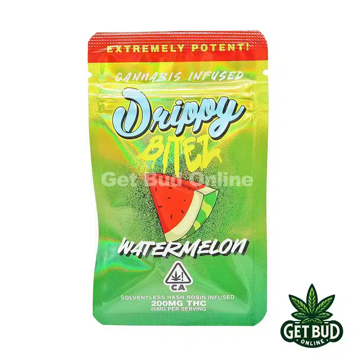 Drippy Bitez 200mg Rosin Infused Gummies - Watermelon