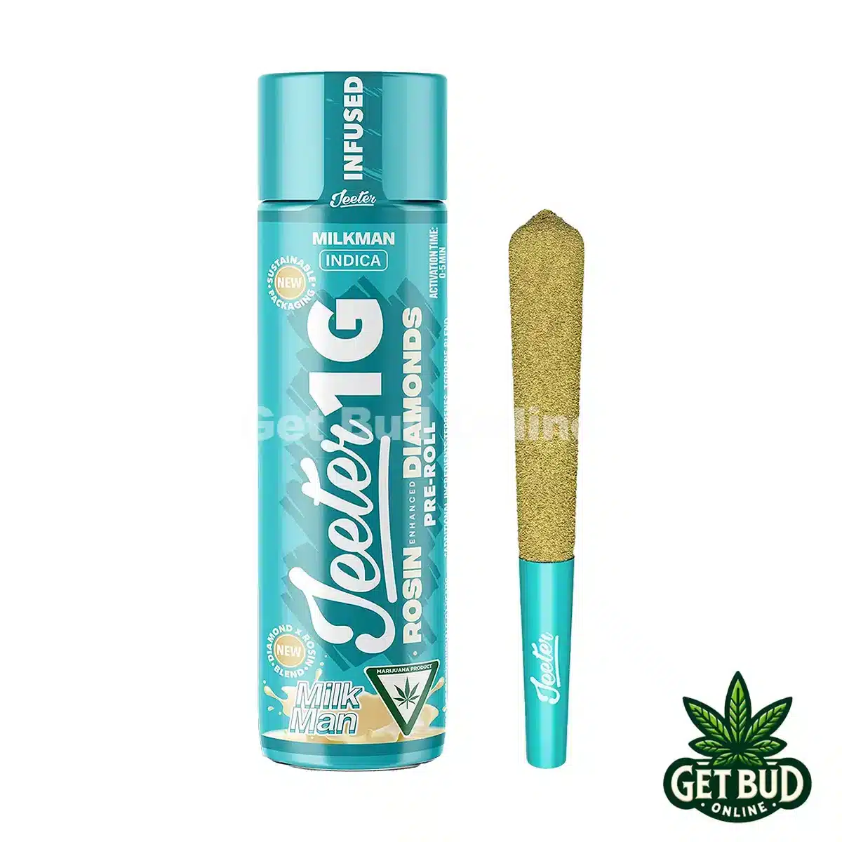 Jeeter 1g Rosin Enhanced Diamonds Pre-Rolled Joint - Milkman