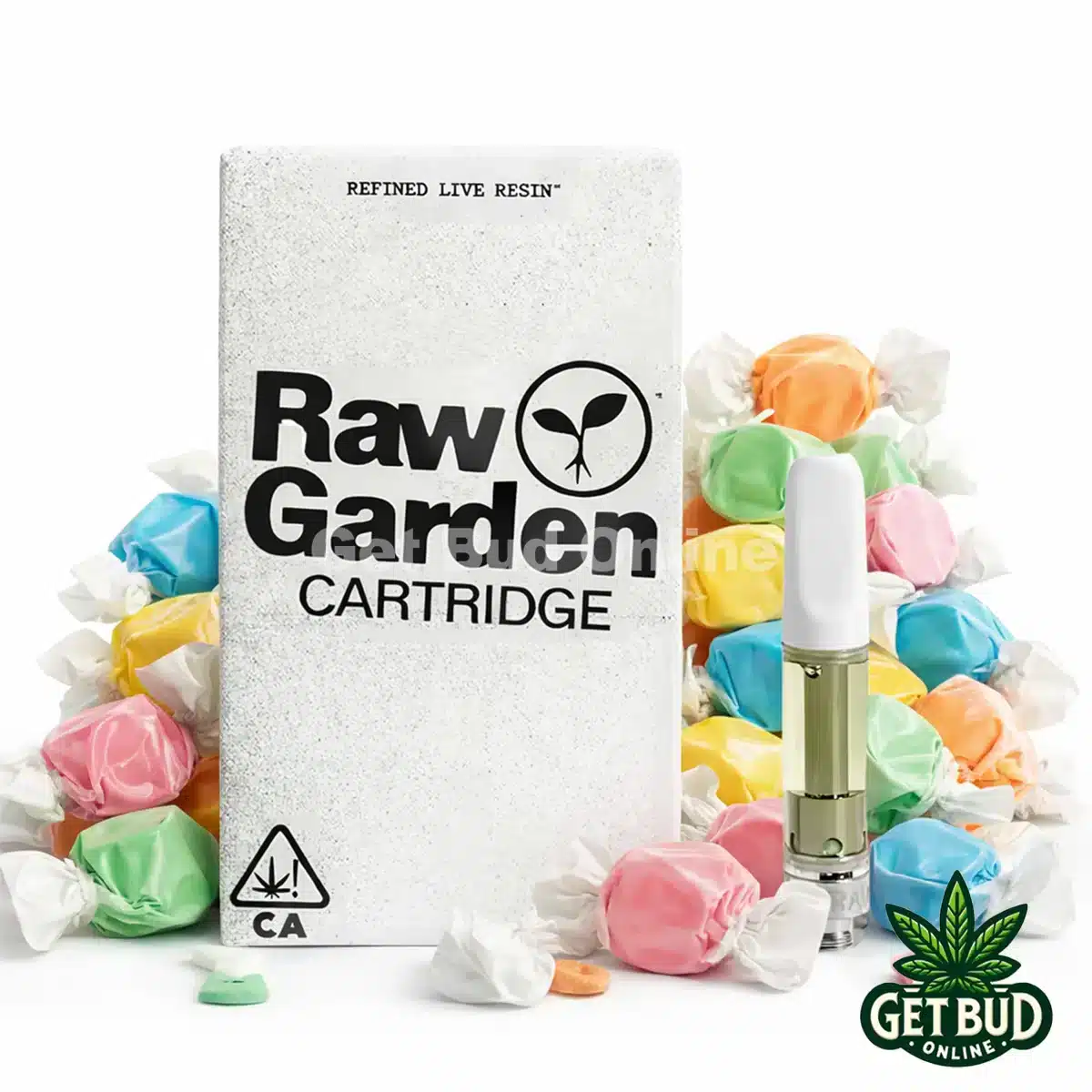 Raw Garden 1g Refined Resin Vape Cartridge - Fresh Water Taffy