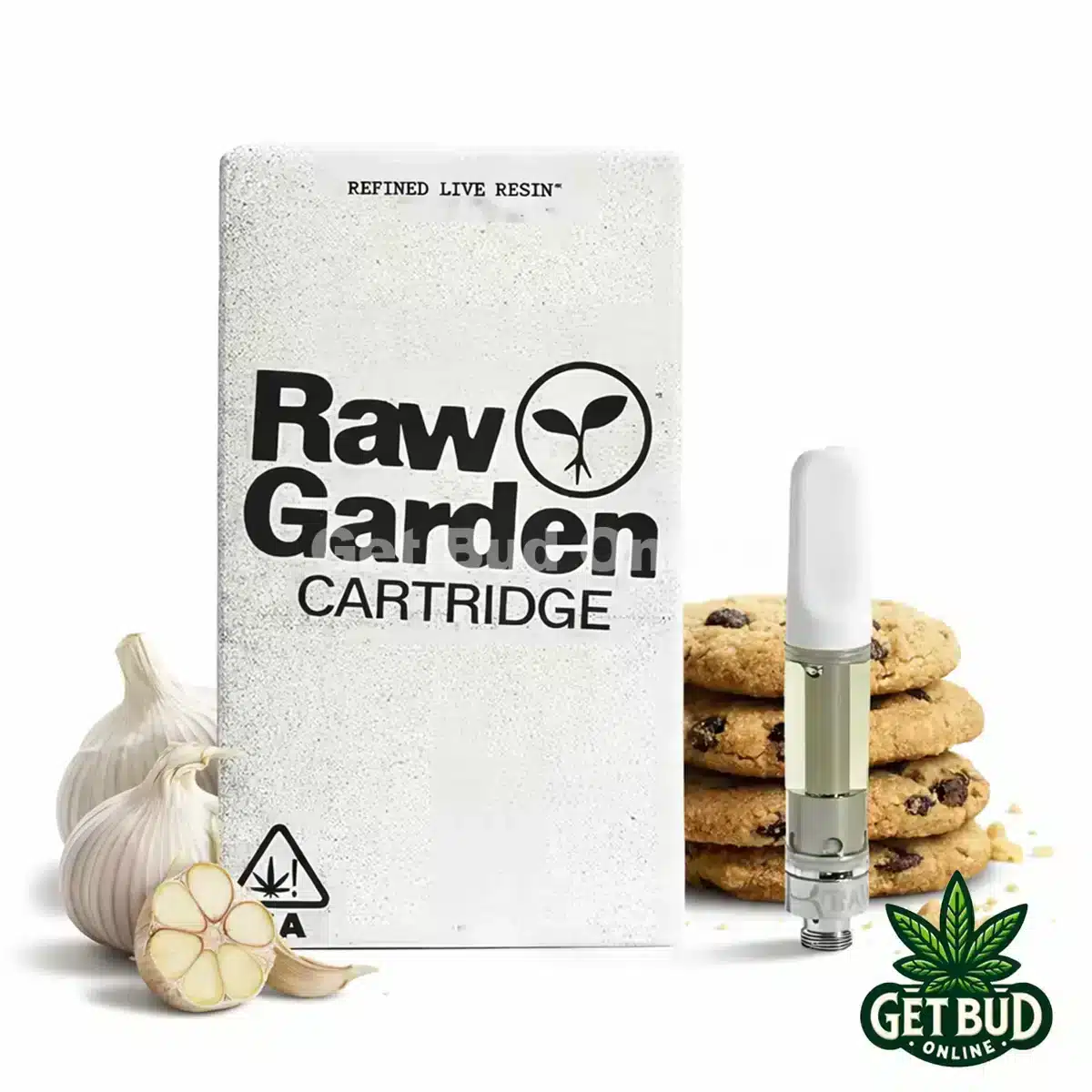 Raw Garden 1g Refined Resin Vape Cartridge - Garlic Cookies