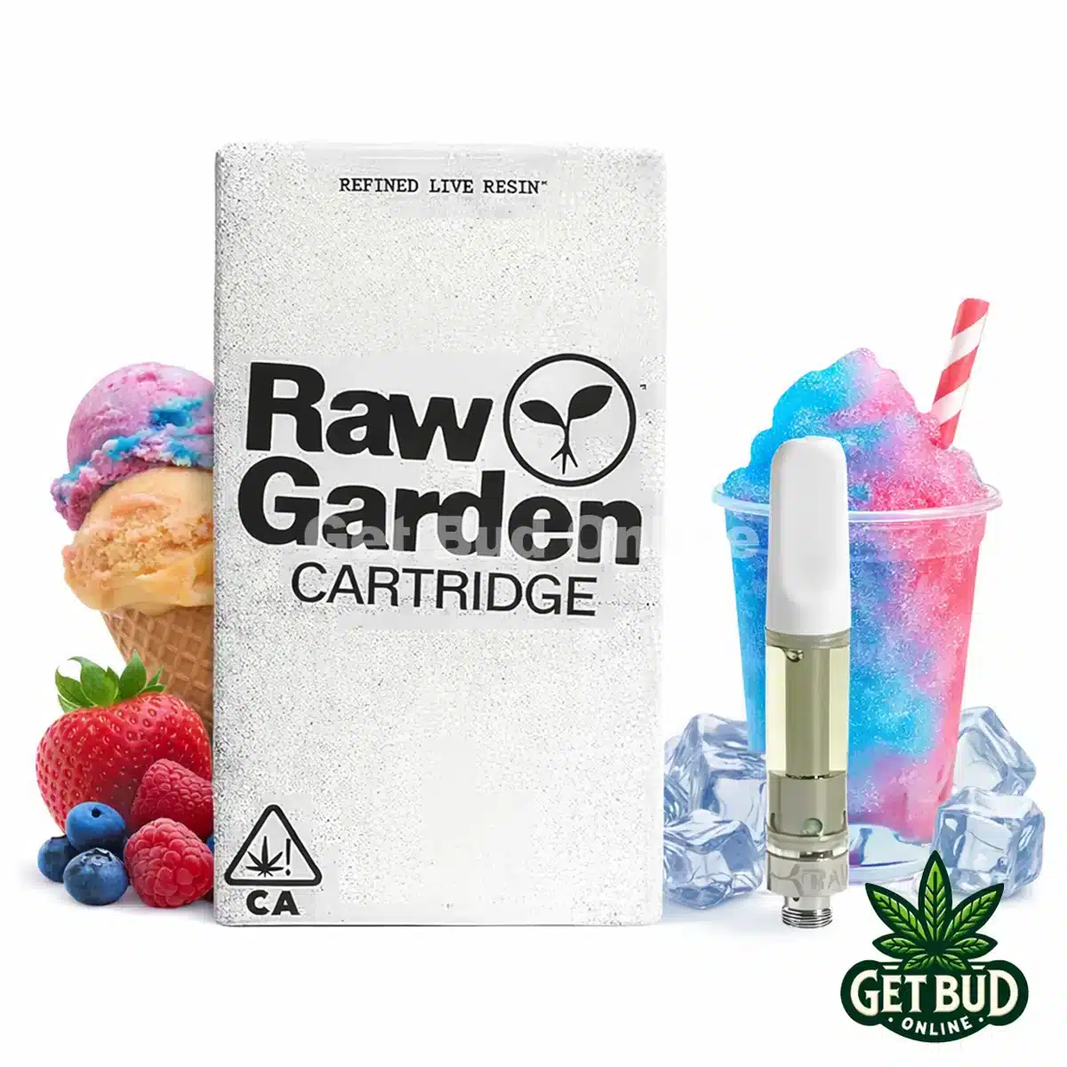 Raw Garden 1g Refined Resin Vape Cartridge - Gelato Slushy