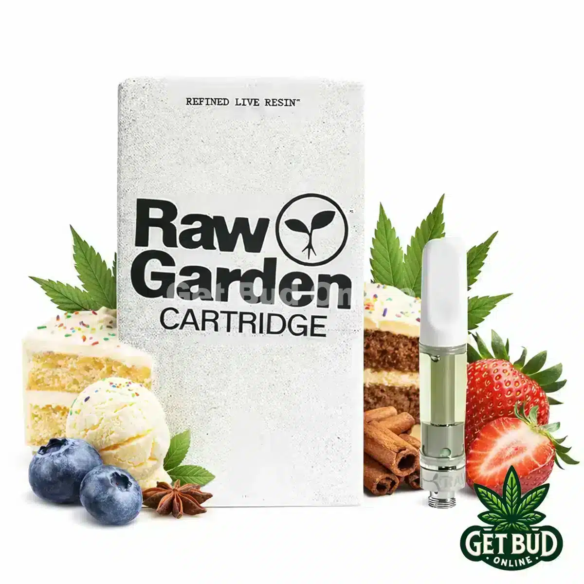 Raw Garden 1g Refined Resin Vape Cartridge - Kimbo Cake