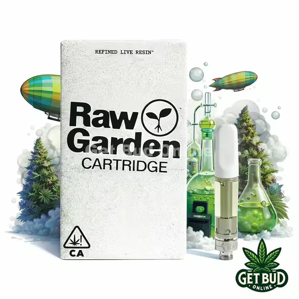 Raw Garden 1g Refined Resin Vape Cartridge - Ze Chem
