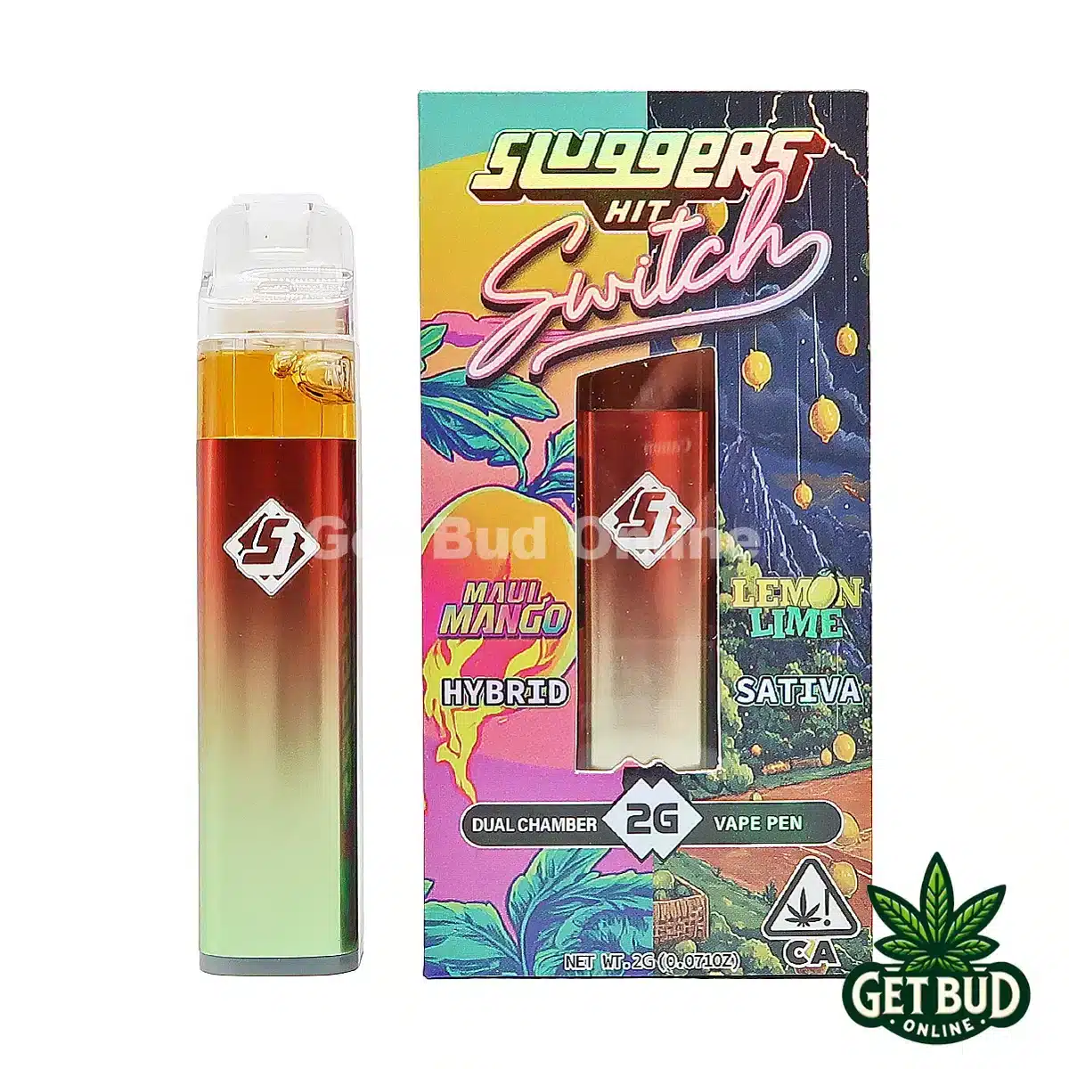 Sluggers Hit Switch 2g Disposable Vape - Maui Mango + Lemon Lime