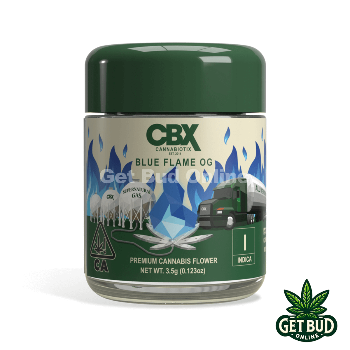 CBX Cannabiotix Flower 3.5g- Blue Flame OG (Premium Bud)