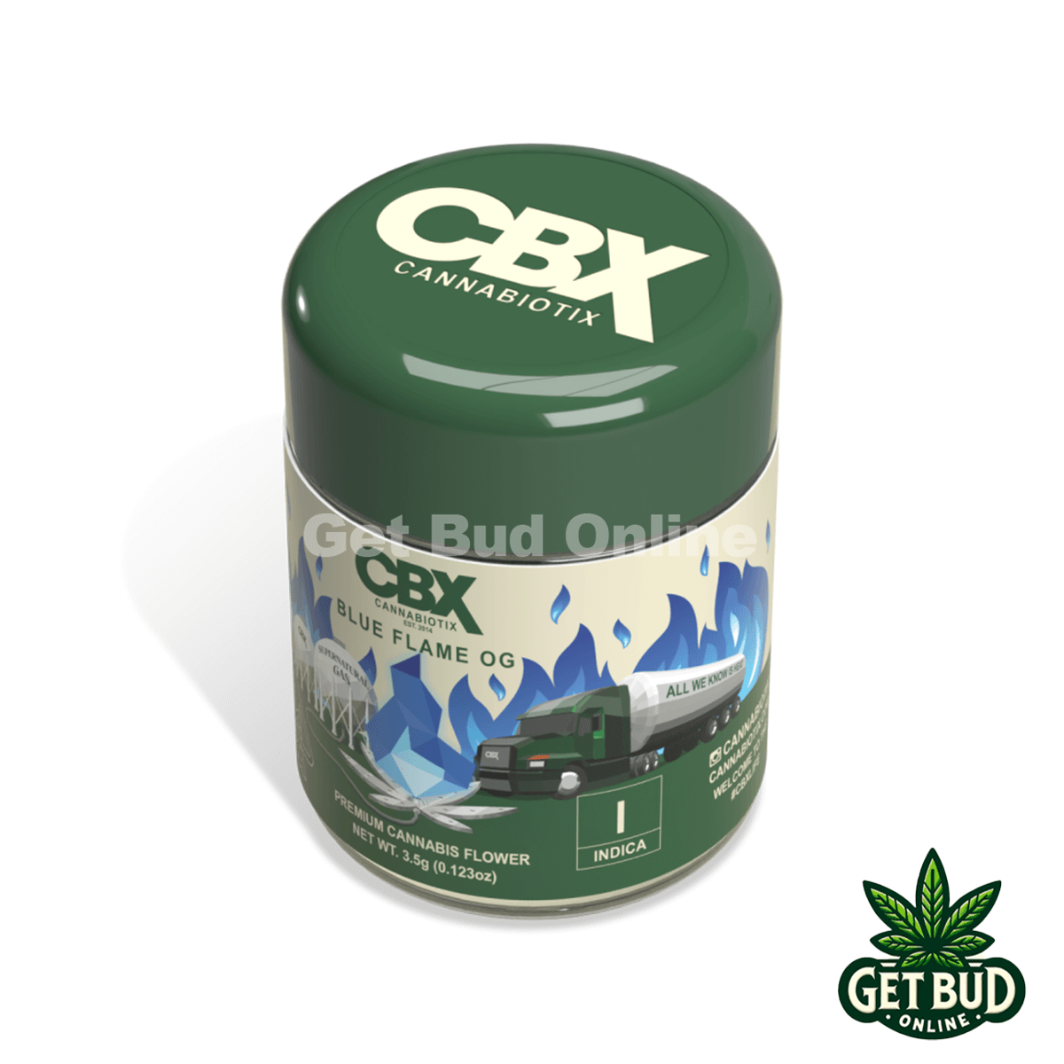 CBX Cannabiotix Flower 3.5g- Blue Flame OG (Premium Bud)