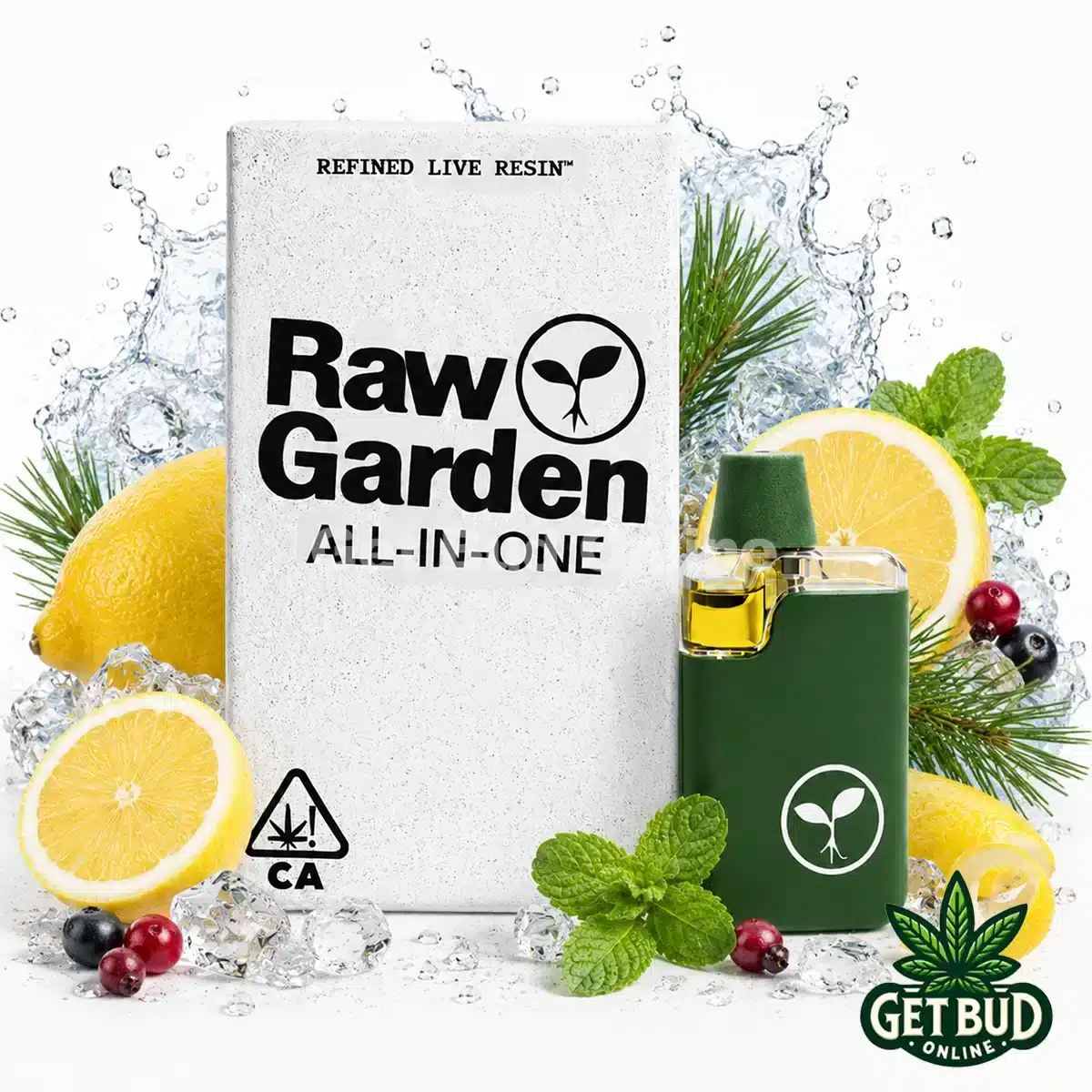 Citron Soda Raw Garden 1g Live Resin Disposable Vape - Citron Soda