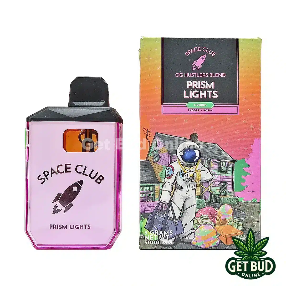 Space Club- Prism Lights 1 Space Club 3g Hulk Bar (Badder + Rosin + Diamonds) Disposable Vape - Prism Light