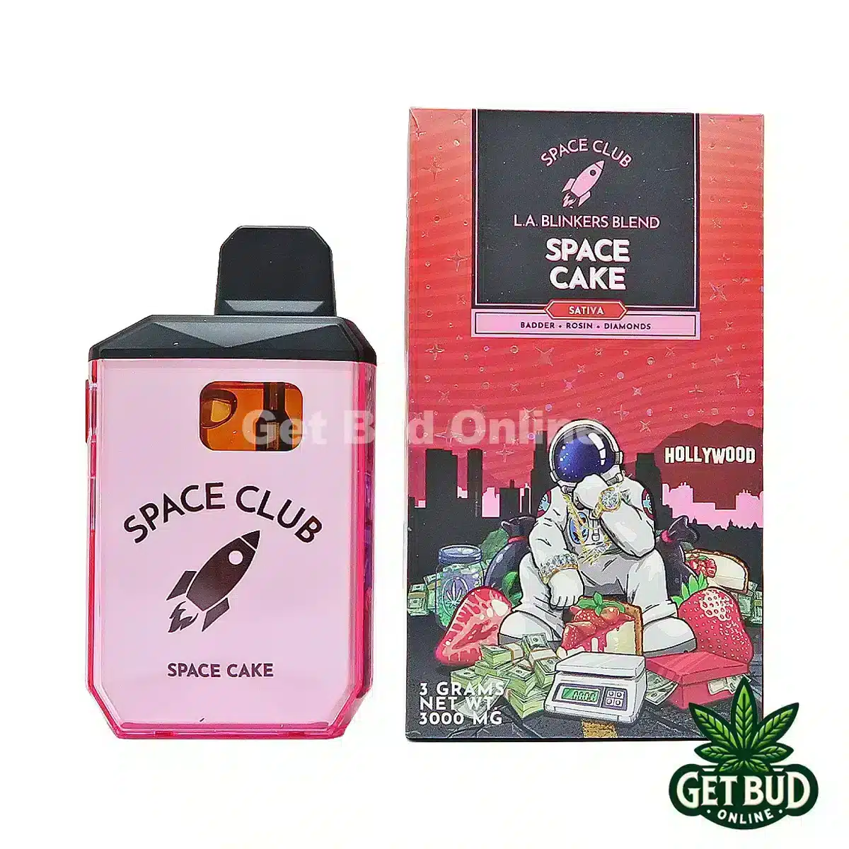 Space Club- Space Cake 1 Space Club 3g Hulk Bar (Badder + Rosin + Diamonds) Disposable Vape - Space Cake