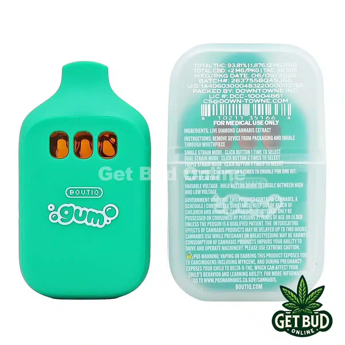 Boutiq Switch V5 2g Disposable Vape - J-13 + Gelato 41 + GDP