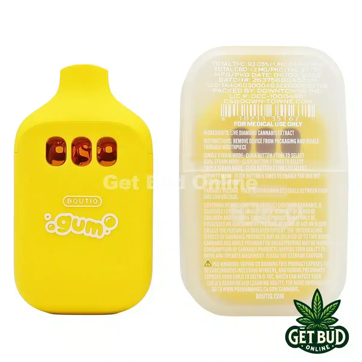 Boutiq Switch V5 2g Disposable Vape - Z-41 + Lemon Cherry + Mango Melon
