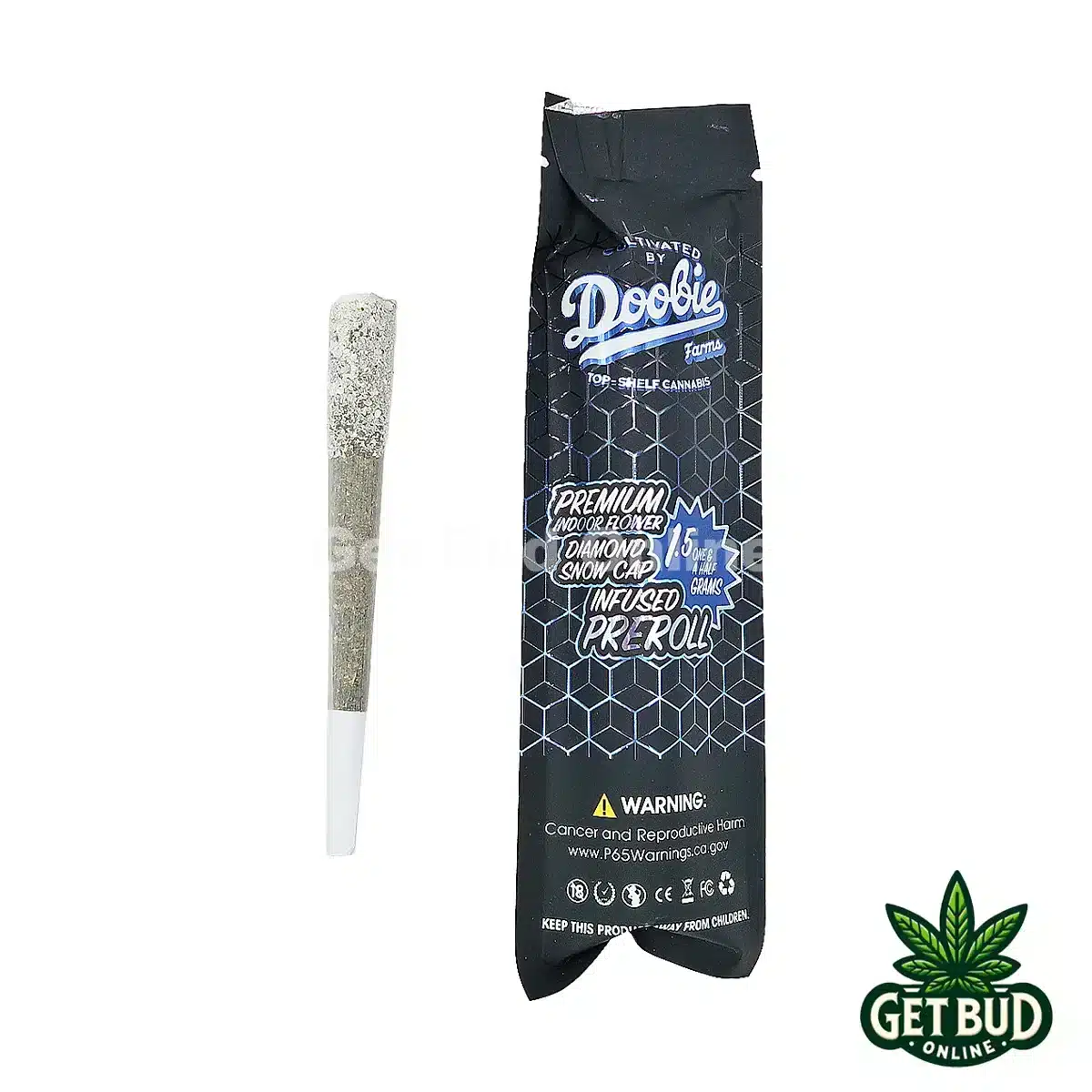 Doobie Farms- Permanent Marker 1 Doobie Farms Diamond Snow Cap Infused Pre-roll - Permanent Marker