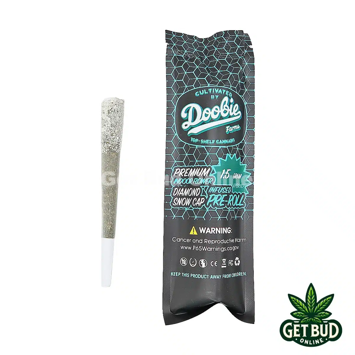 Doobie Farms- Sour Kidz 1 Doobie Farms Diamond Snow Cap Infused Pre-roll - Sour Kidz