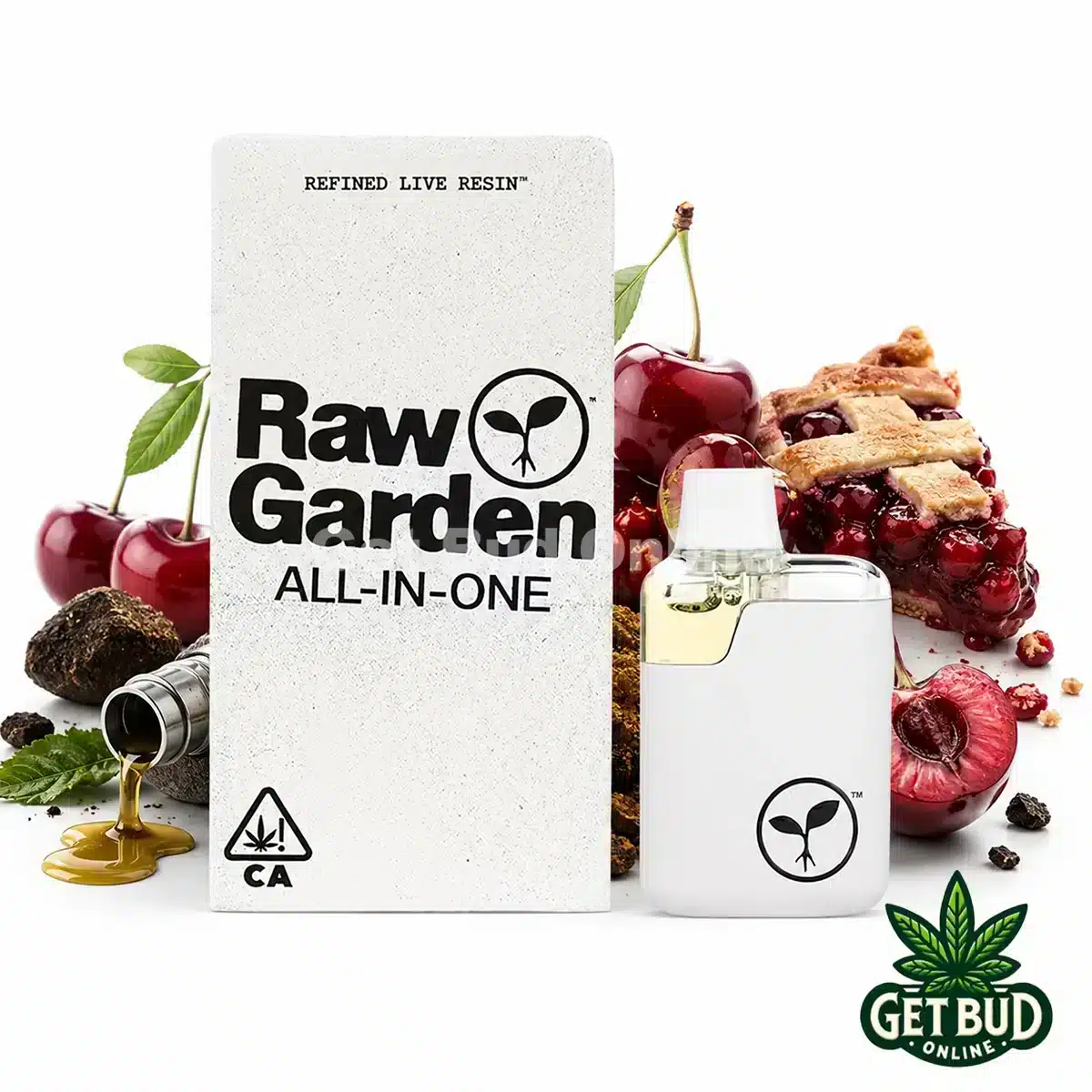Raw Garden- Cherry Pie Diesel Raw Garden 1g Live Resin Disposable Vape - Cherry Pie Diesel