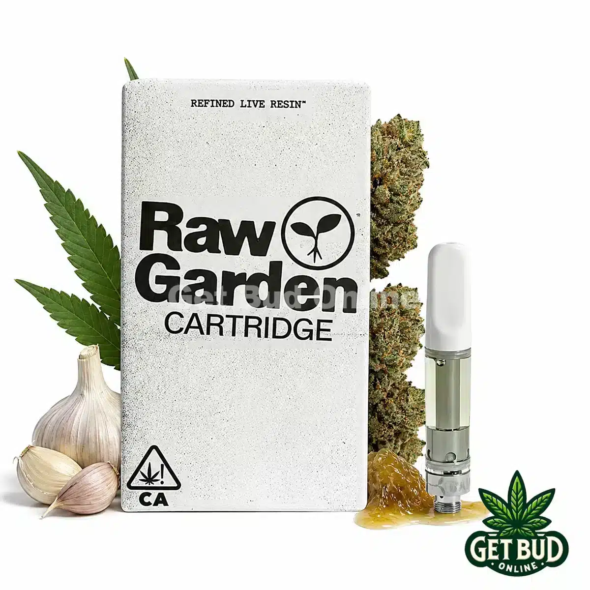 Raw Garden 1g Refined Resin Vape Cartridge - GMO Glue
