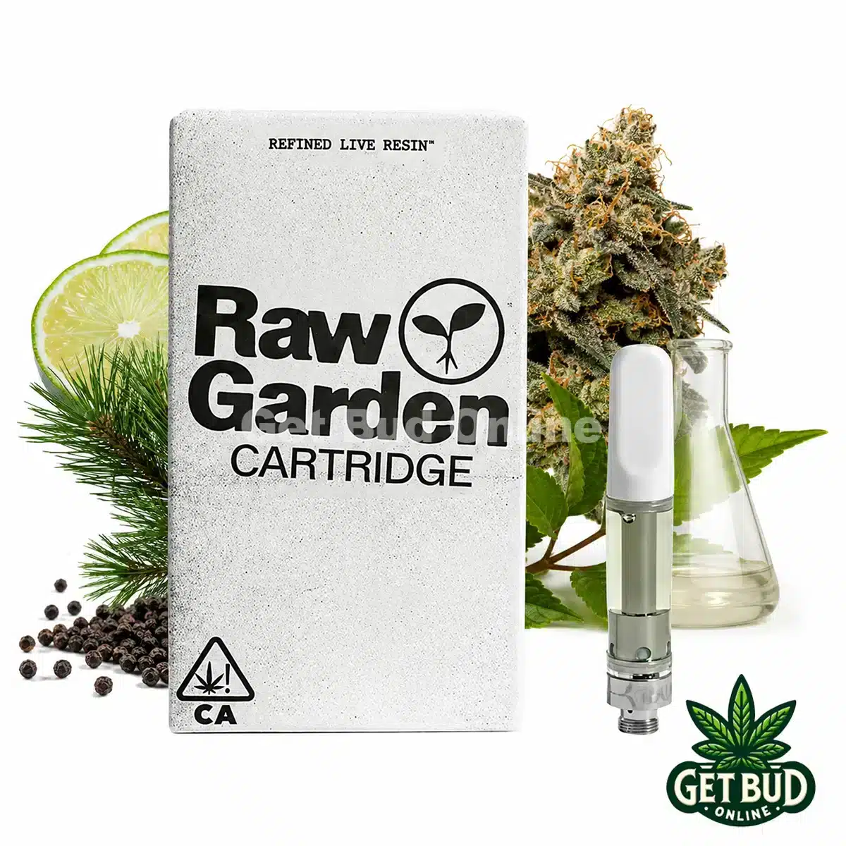 Raw Garden 1g Refined Resin Vape Cartridge - Kosher Chem