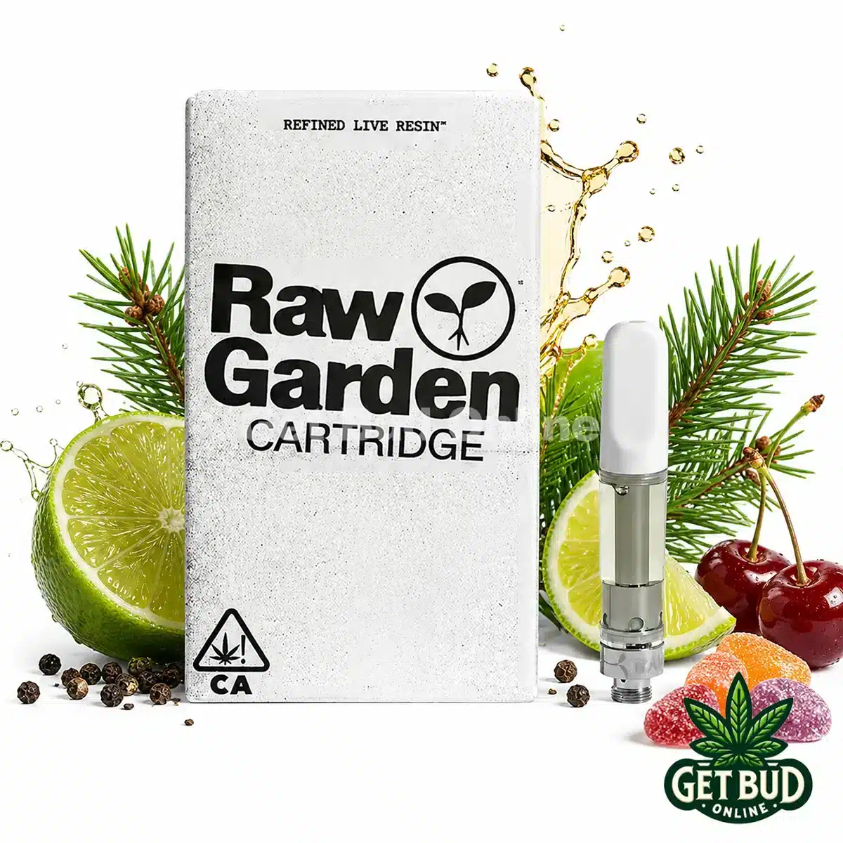 Raw Garden 1g Refined Resin Vape Cartridge - Slurm Fuel