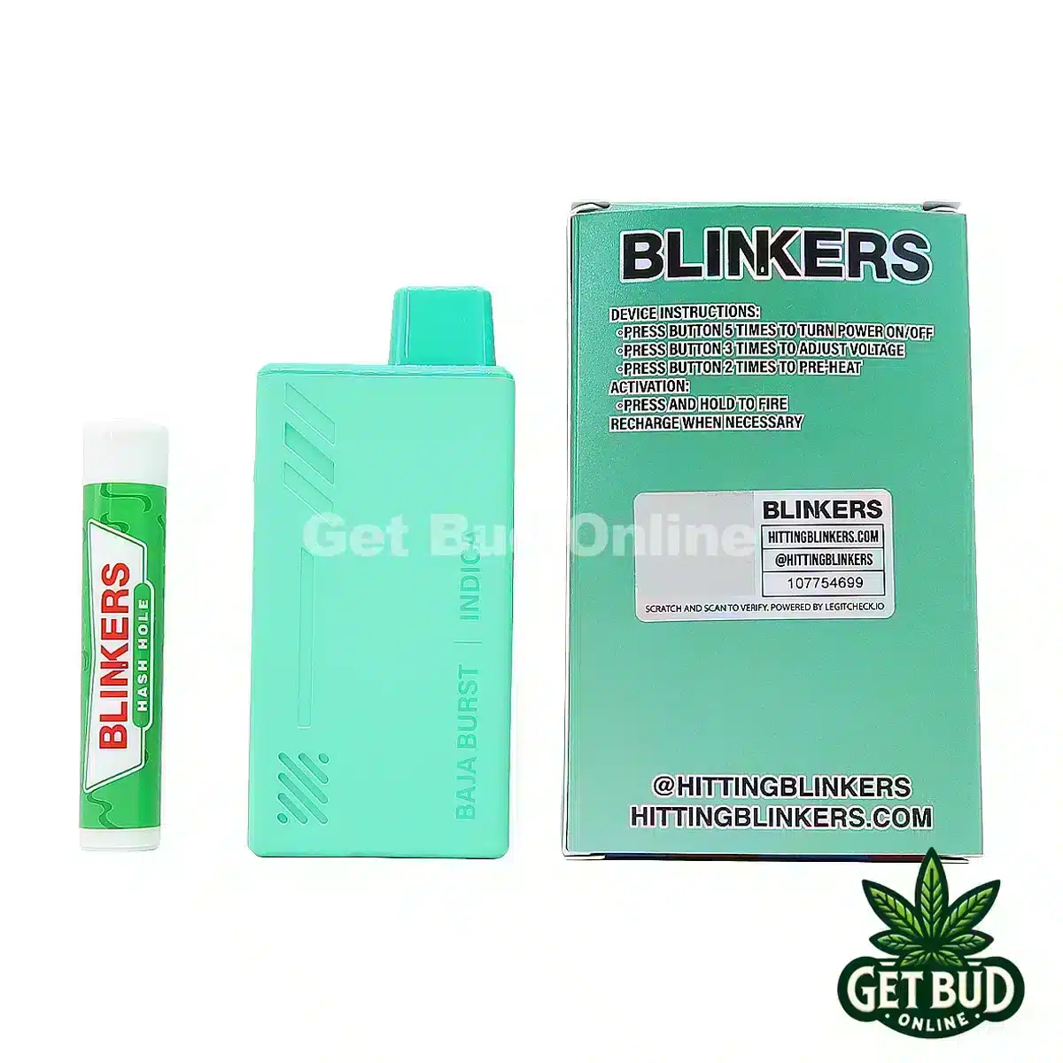 Blinkers 3.5g Disposable Vape + Hash Hole - Baja Blast