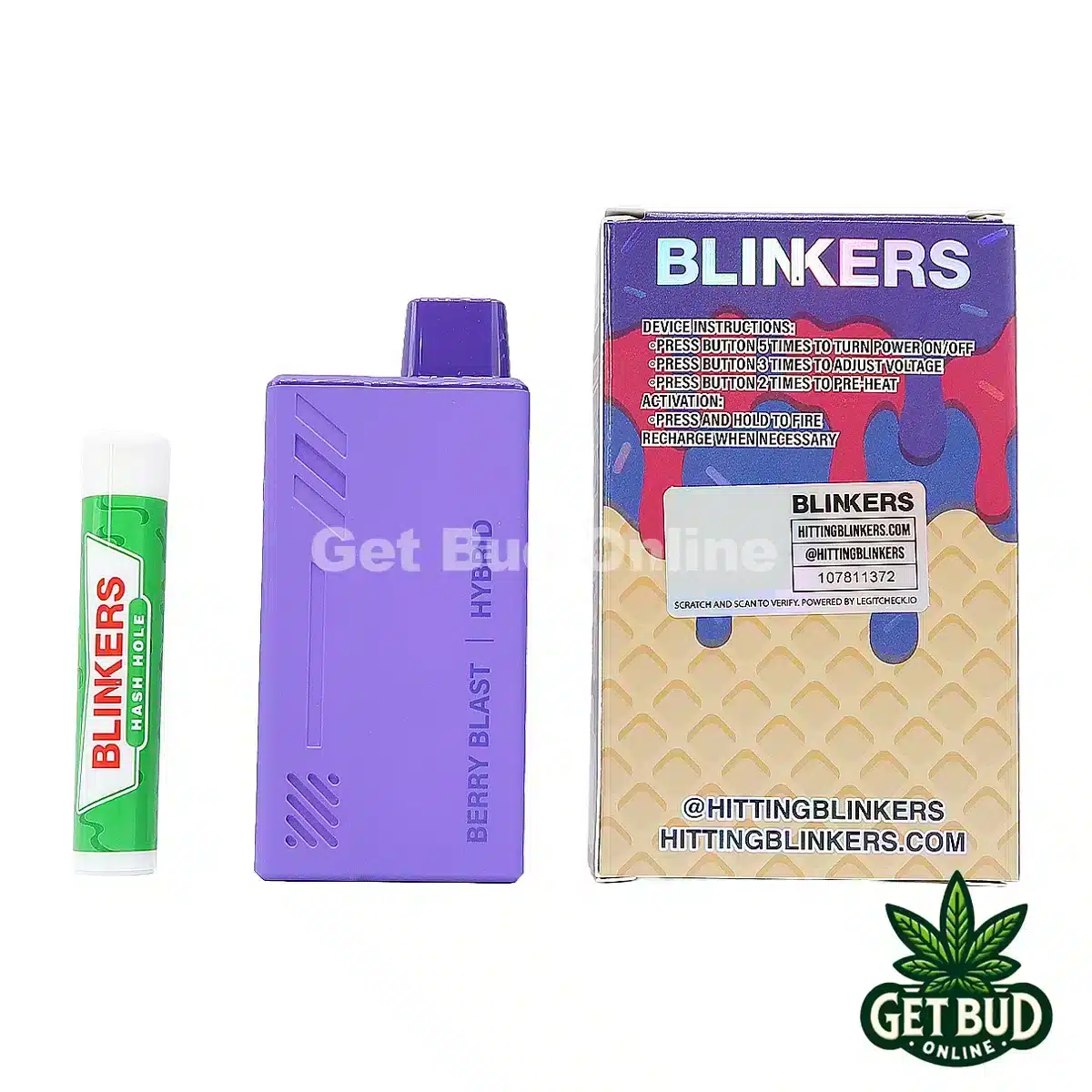Blinkers 3.5g Disposable Vape + Hash Hole - Berry Blast