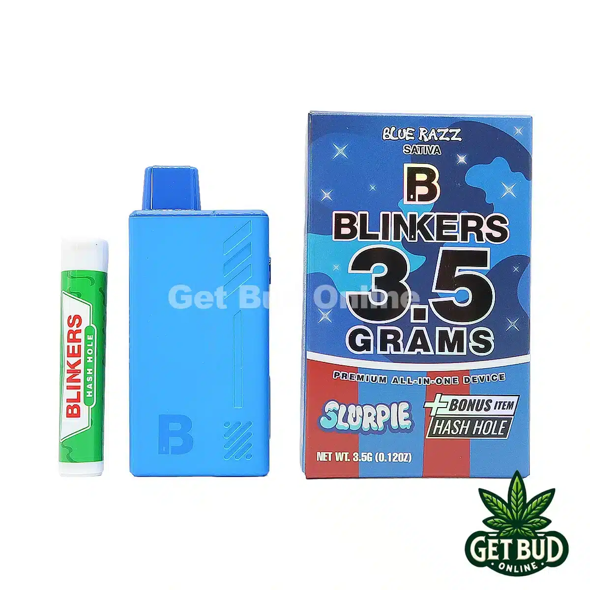 Blinkers 3.5g Disposable Vape + Hash Hole - Blue Razz