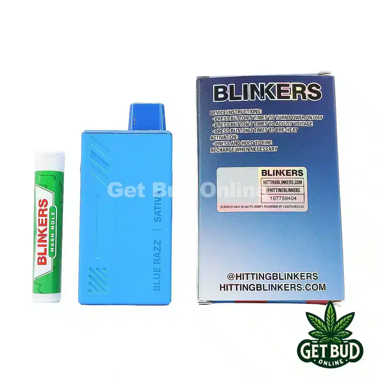 Blinkers 3.5g Disposable Vape + Hash Hole - Blue Razz