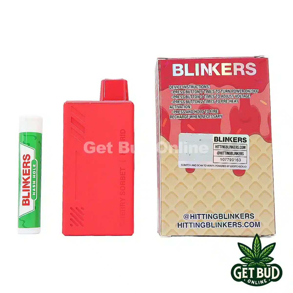 Blinkers 3.5g Disposable Vape + Hash Hole - Cherry Sorbet