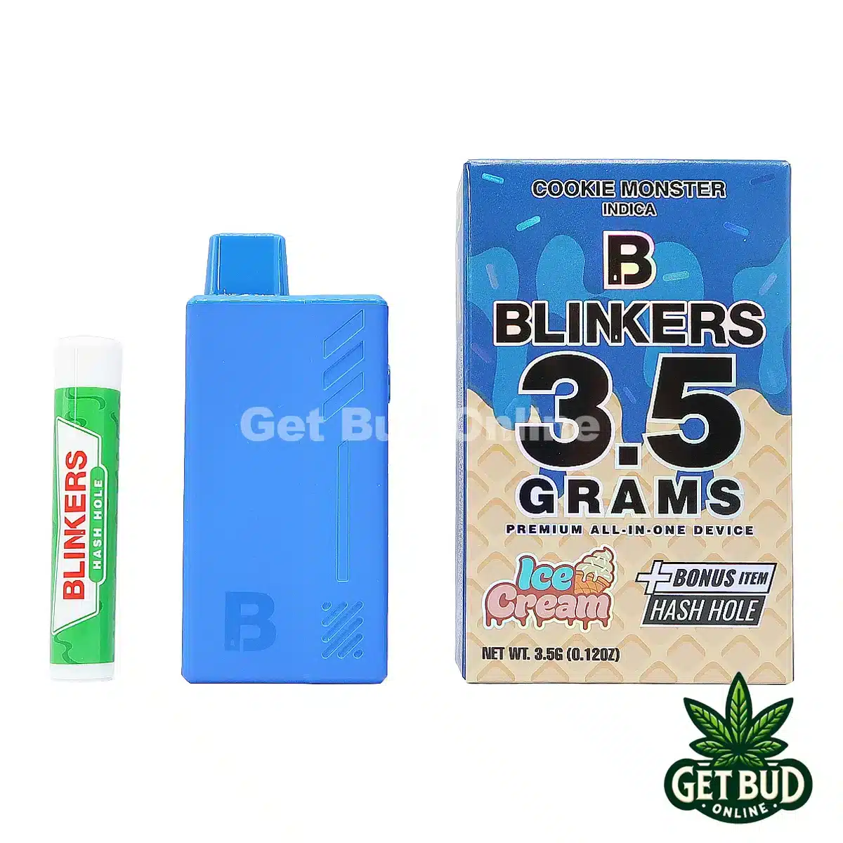 Blinkers 3.5g Disposable Vape + Hash Hole - Cookie Monster