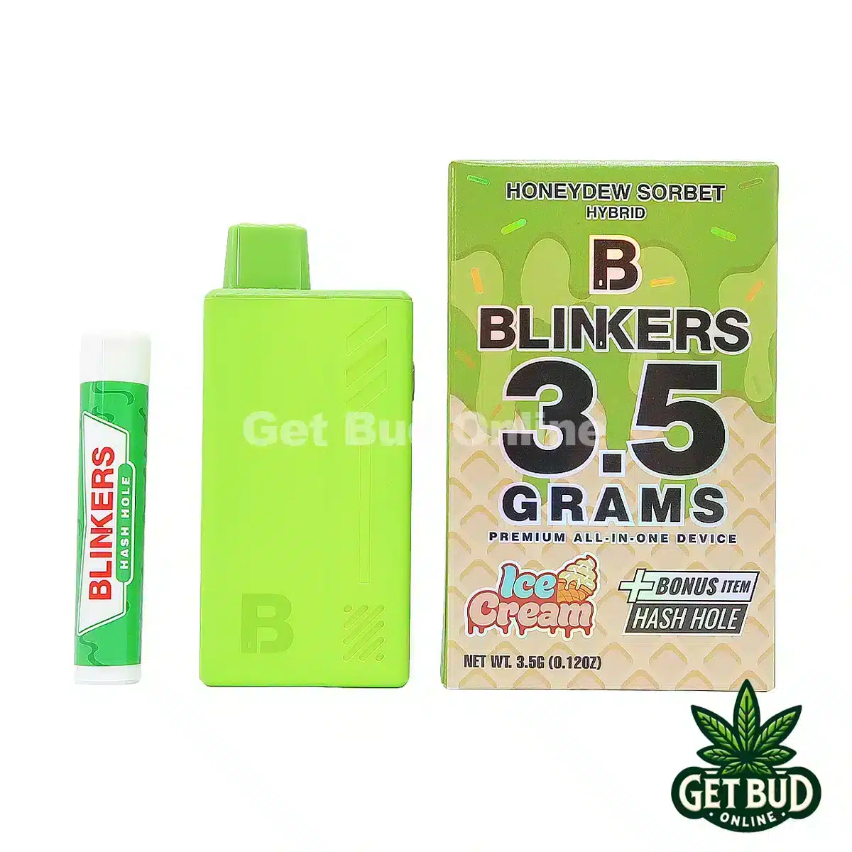 Blinkers 3.5g Disposable Vape + Hash Hole - Honeydew Sorbet