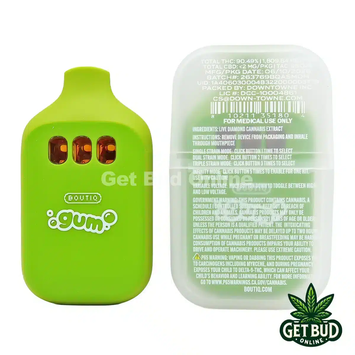 Boutiq Switch V5 2g Disposable Vape - Maui Wowie + OZK + Mango Kush