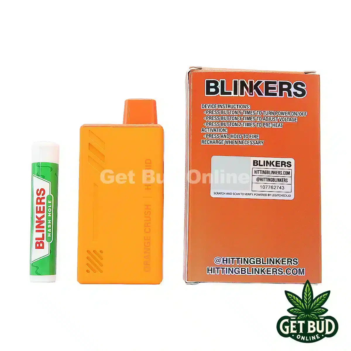 Blinkers 3.5g Disposable Vape + Hash Hole - Orange Crush