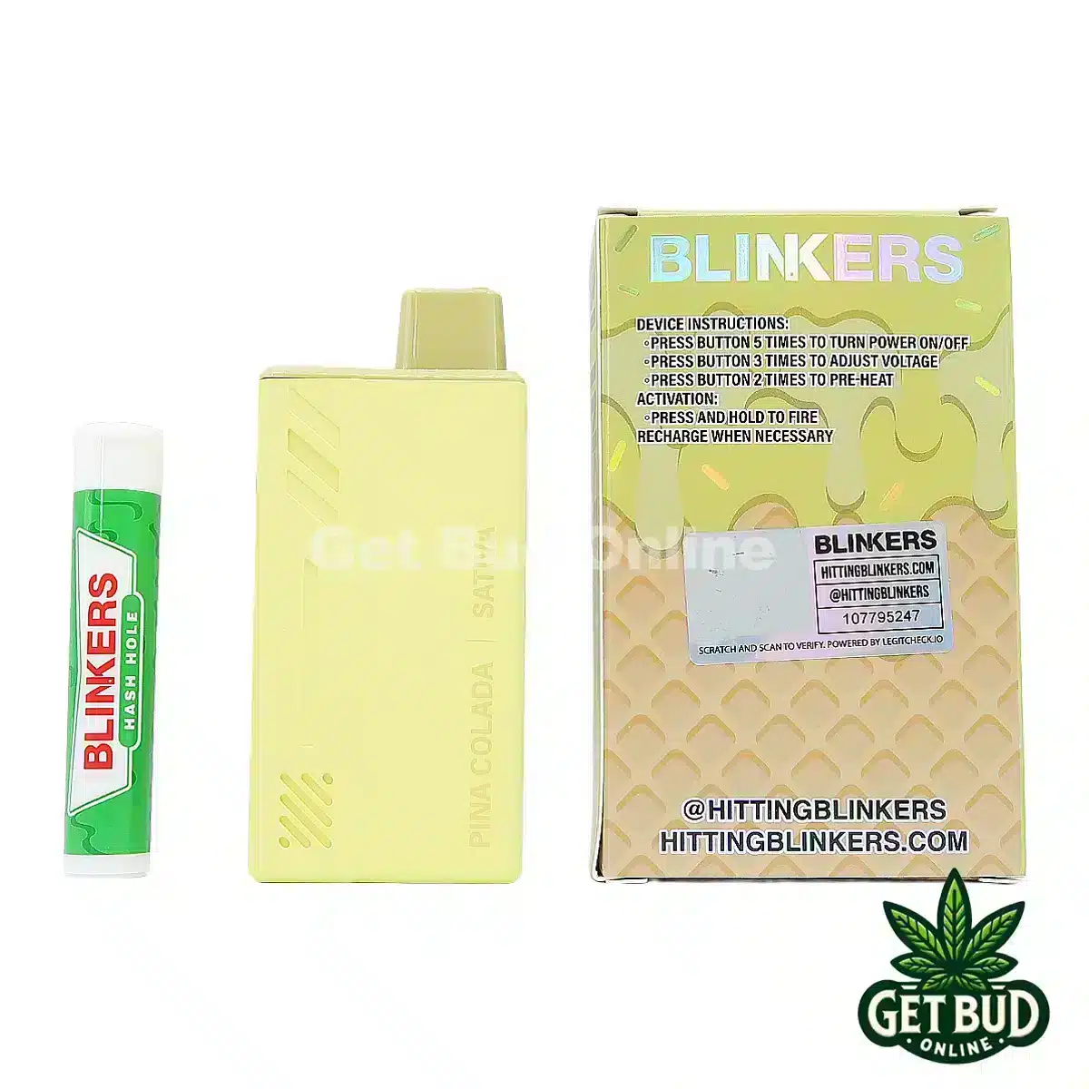 Blinkers 3.5g Disposable Vape + Hash Hole - Pina Colada