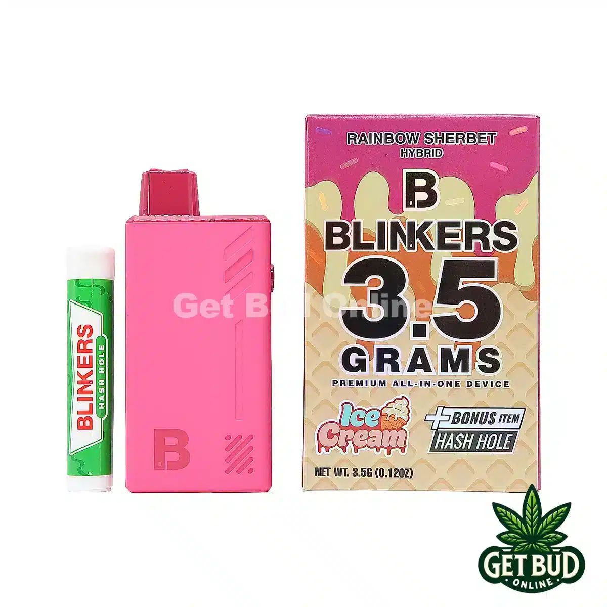 Blinkers 3.5g Disposable Vape + Hash Hole - Rainbow Sherbet
