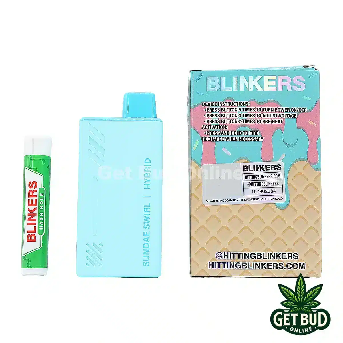 Blinkers 3.5g Disposable Vape + Hash Hole - Sundae Swirl